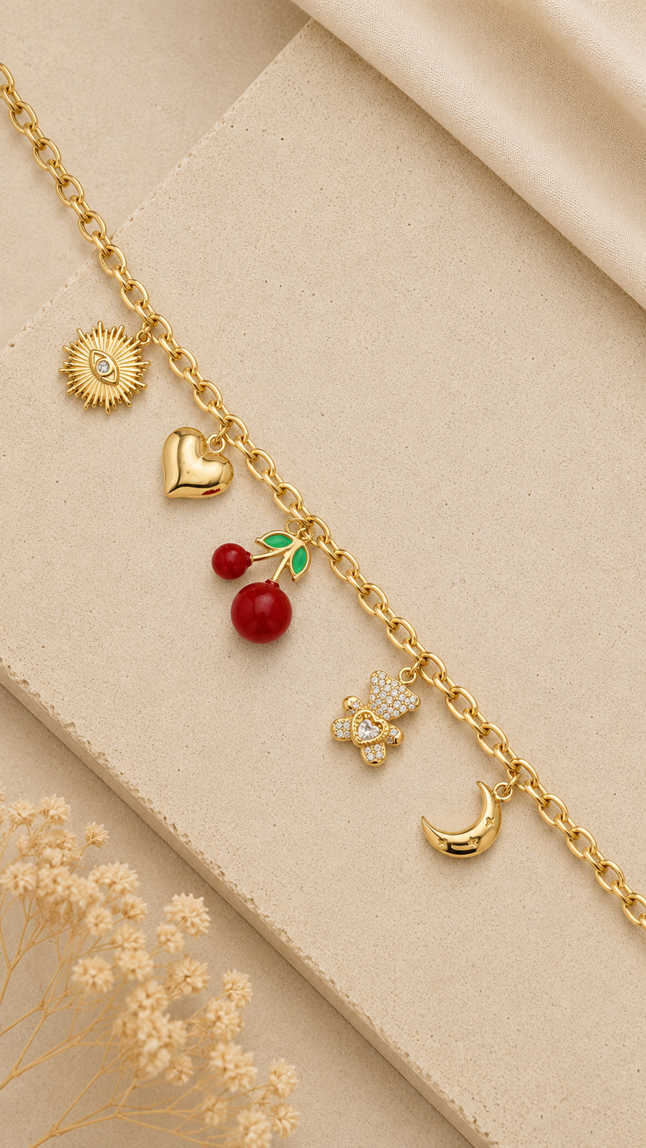 Bracelet cerise
